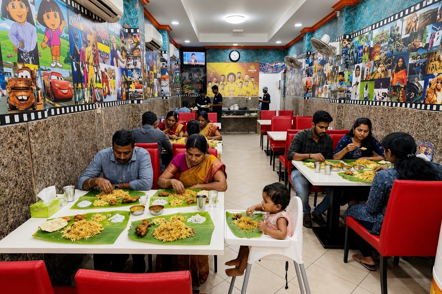 Dining experience at Hotel Chettinadu